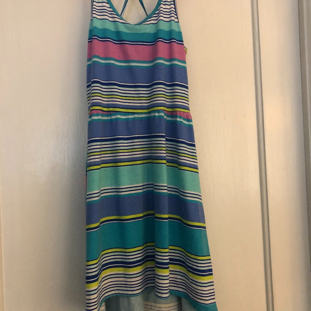 Size Medium Striped Asymmetrical Sundress